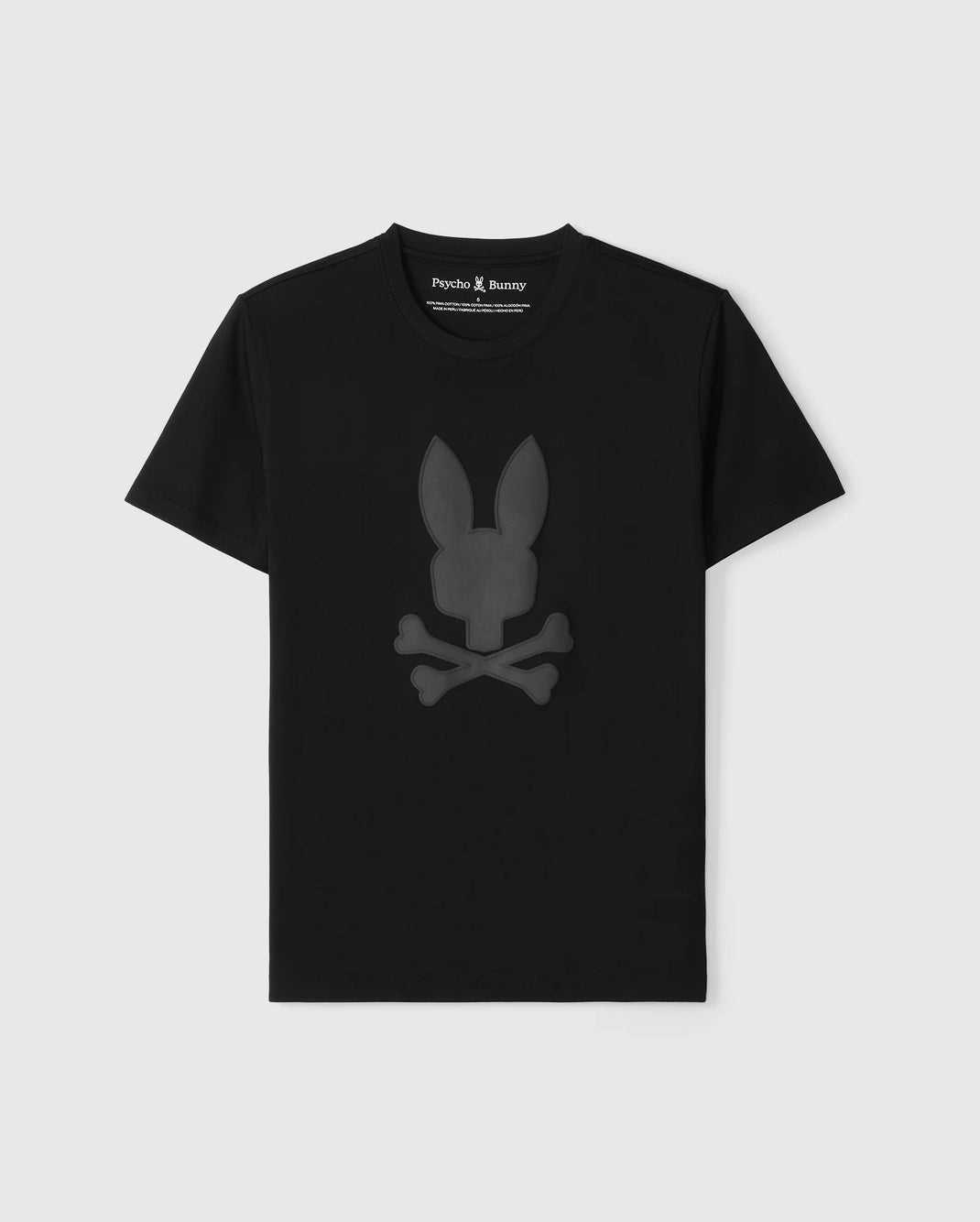 Tees Psycho Bunny Houston Graphic Tee Noir Homme | OVJ-29516447